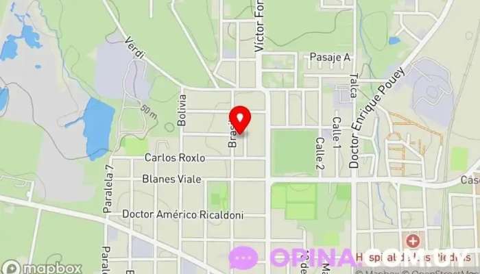 mapa de Escuela N 197 Holanda Centro educativo, Escuela en Las Piedras