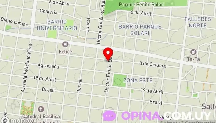 mapa de Escuela N° 105 Escuela en Salto