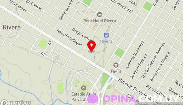 mapa de Escuela N° 116 Escuela en Rivera