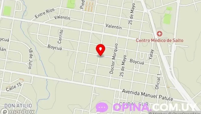 mapa de Escuela N° 117 Escuela en Salto