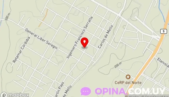 mapa de Escuela N° 153 Escuela en Rivera