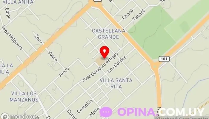 mapa de Escuela n° 196 