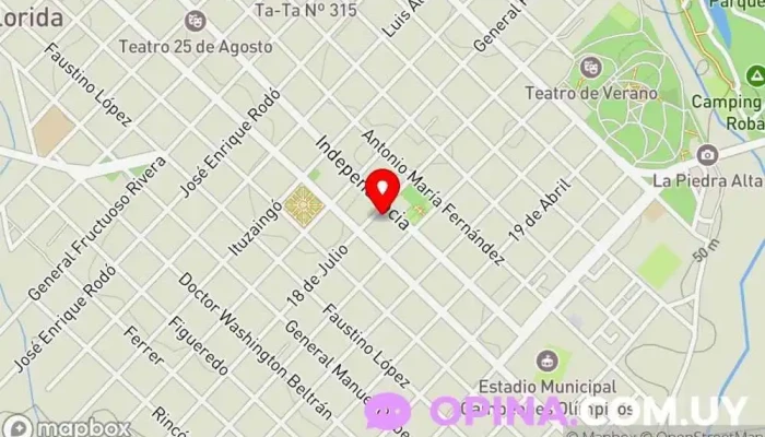 mapa de Escuela N° 2 José Pedro Varela / N° 37 Canda Escuela en Florida