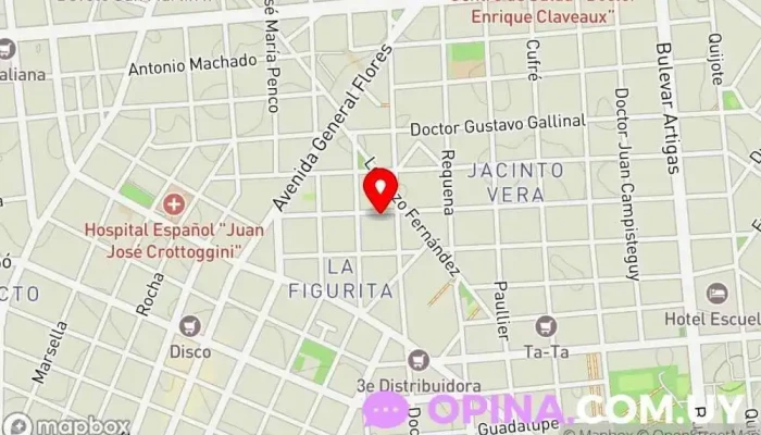 mapa de Escuela N° 40 México Escuela primaria en Montevideo