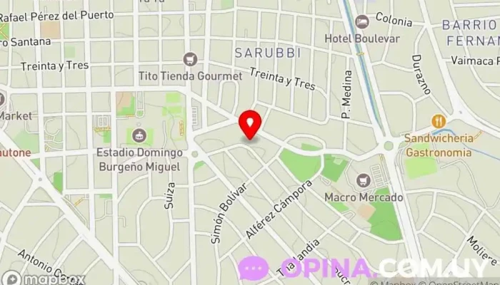 mapa de Escuela N° 84 Escuela primaria en Punta del Este