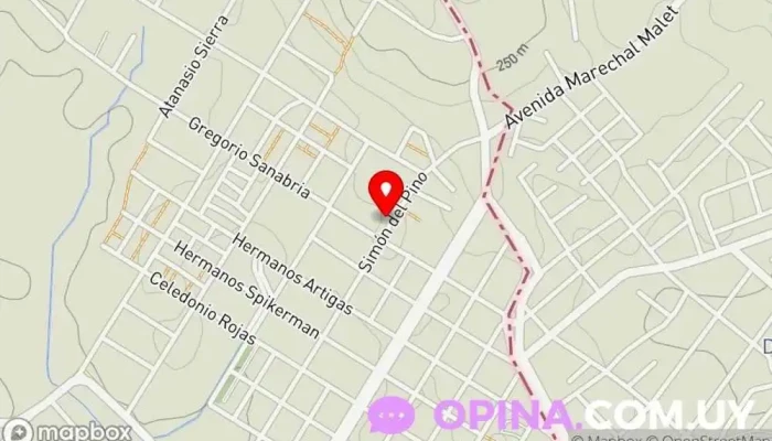 mapa de Escuela N° 88 Escuela en Rivera