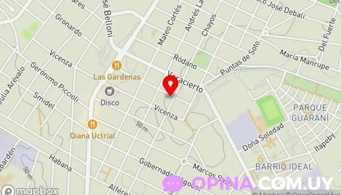 mapa de Escuela N° 97 Federico García Lorca Escuela primaria en Montevideo