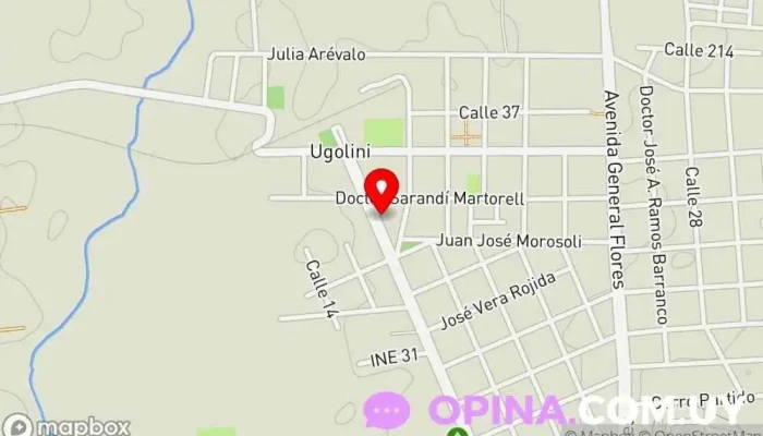 mapa de Escuela N°11 Educación en Minas