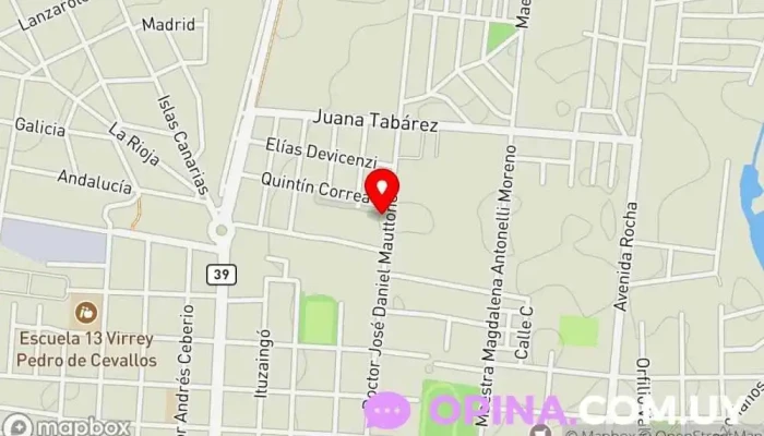 mapa de Escuela N°113 Escuela primaria en San Carlos