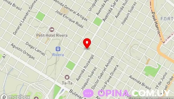 mapa de ESCUELA N°122 Escuela en Rivera