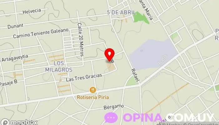 mapa de Escuela N°277 Atilio Bianchi - Elena Danero Escuela en Montevideo