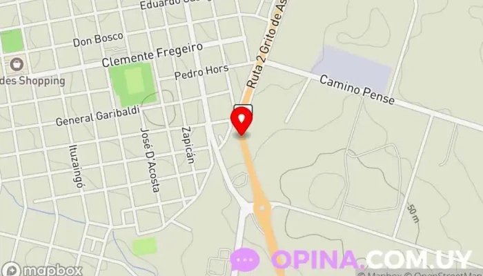 mapa de Escuela N°28. Puntas de Santa Fe Centro educativo en Mercedes