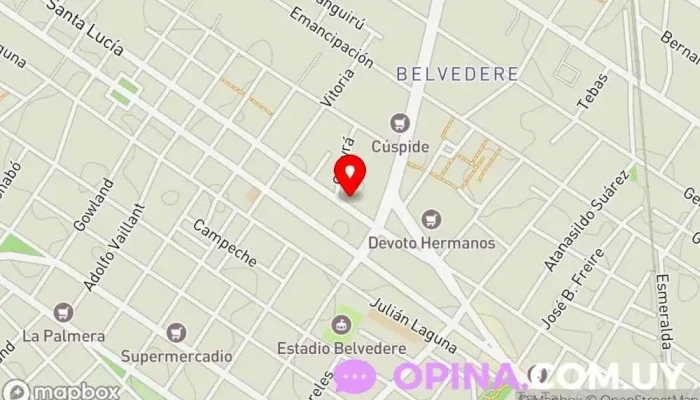 mapa de Escuela N°96 Escuela en Montevideo