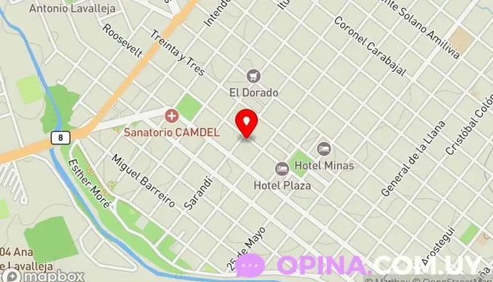 mapa de Escuela Nº 1 Escuela primaria en Minas