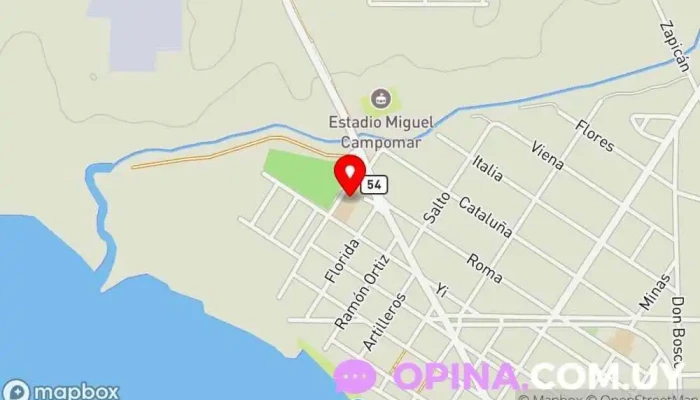 mapa de Escuela Nº 105 Escuela primaria en Juan L. Lacaze