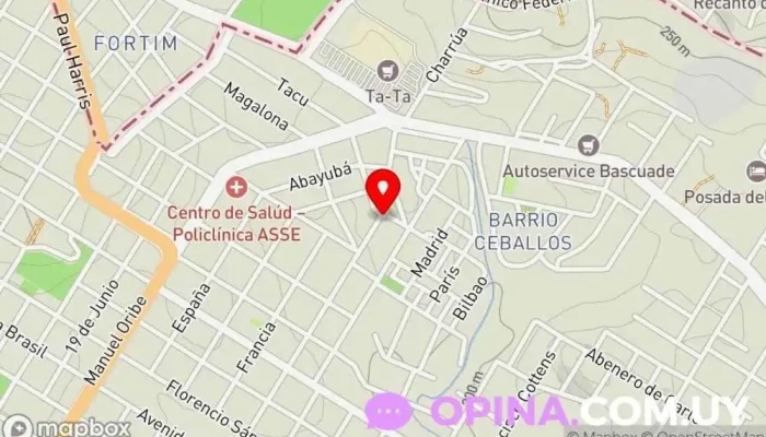 mapa de Escuela Nº 113 - España Escuela primaria en Rivera