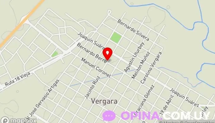 mapa de Escuela No 17 Serafín J. García Escuela en Vergara