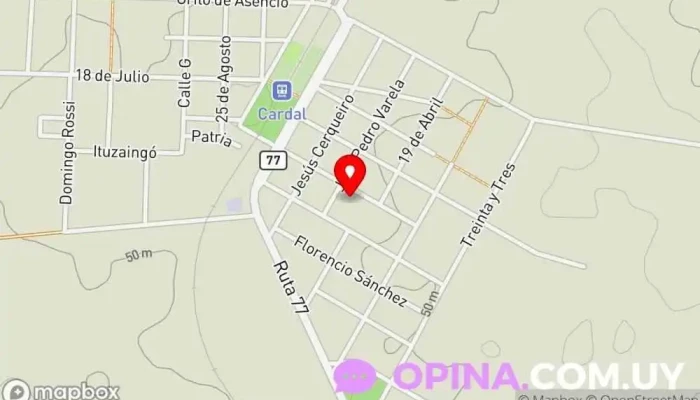 mapa de Escuela Nº 24 Italia Escuela de primaria en Cardal