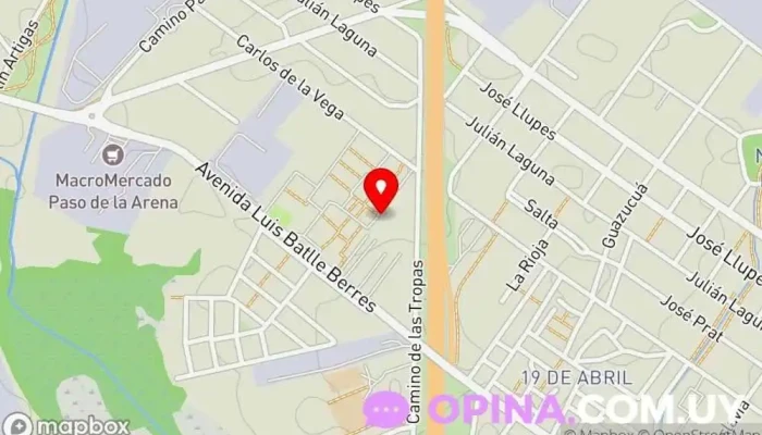 mapa de Escuela Nº 264 Escuela en Montevideo