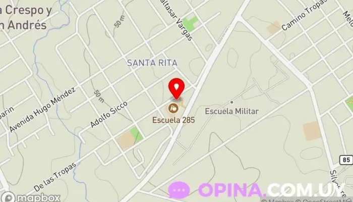 mapa de Escuela Nº 285 Escuela en Villa Crespo y San Andrés