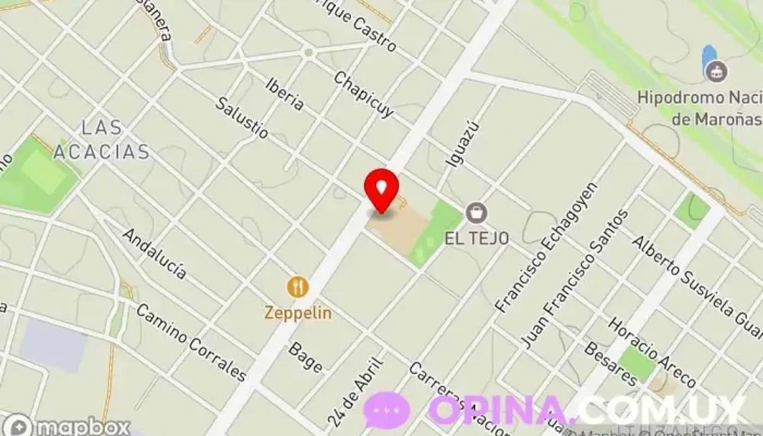 mapa de Escuela Nº 361 Federación Rusa Escuela primaria en Montevideo