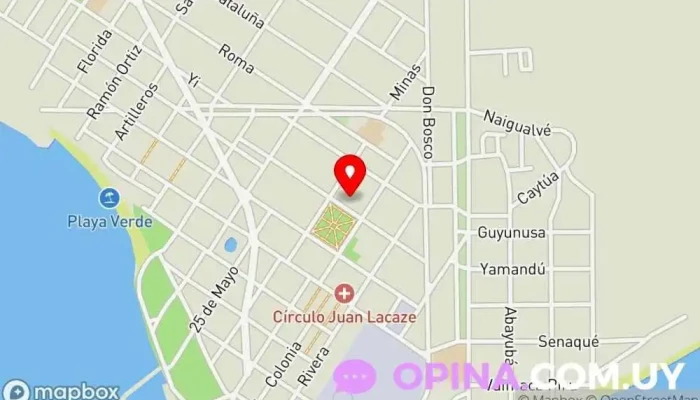 mapa de Escuela Nº 39 Educación en Juan L. Lacaze