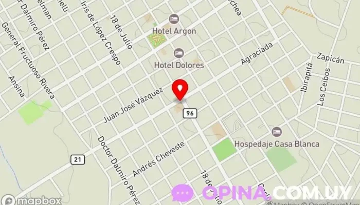 mapa de Escuela Nº 40 Escuela en Dolores