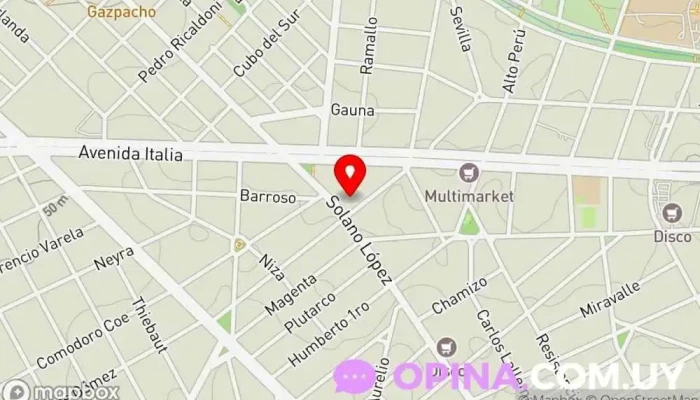 mapa de Escuela Nº 60 /69 José H. Figueira Colegio público en Montevideo