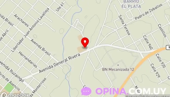 mapa de Escuela Nº 72 Escuela en Rocha