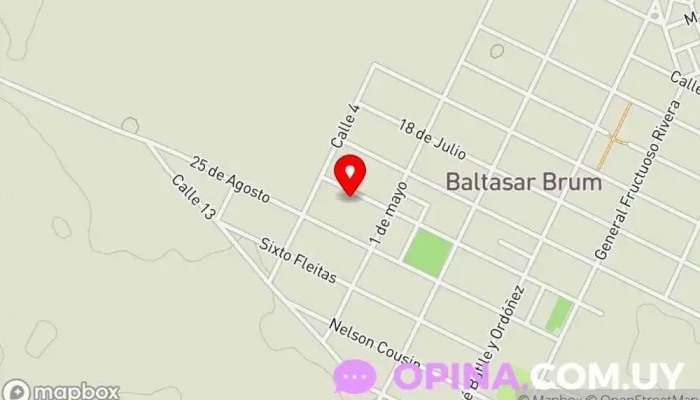 mapa de Escuela Nº 77 Escuela en Baltasar Brum