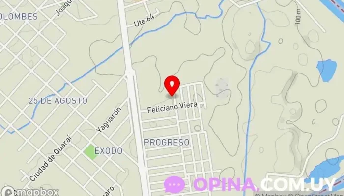 mapa de Escuela Nº 79 Escuela primaria en Artigas