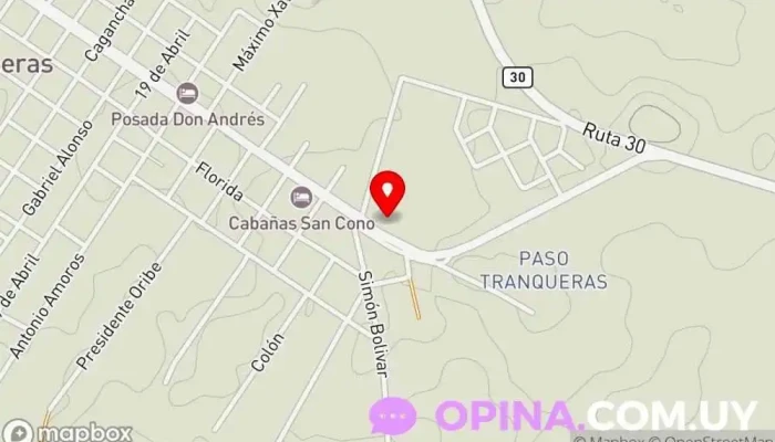 mapa de Escuela No. 92 Enrique Beltram Escuela en Tranqueras