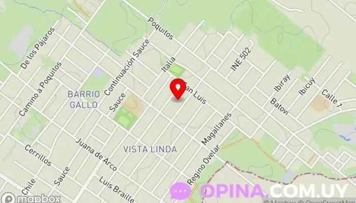 mapa de Escuela Nº189 Escuela en Las Piedras