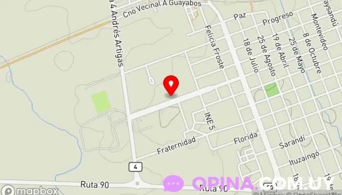 mapa de escuela Nº39 Escuela en Guichón