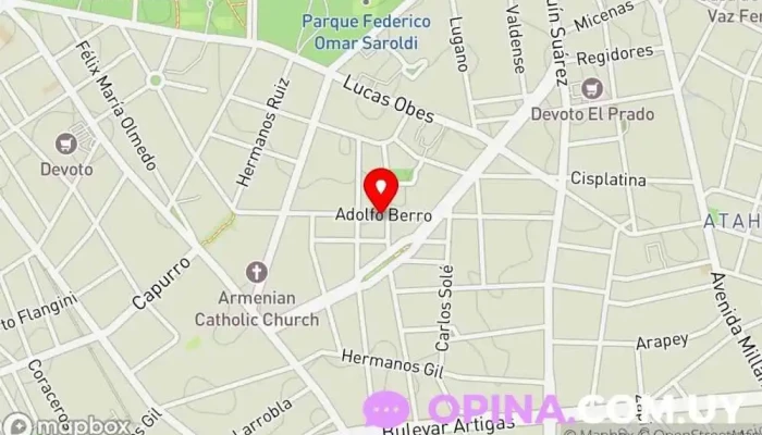 mapa de Escuela Nro 27 doctor eduardo acevedo Escuela en Montevideo