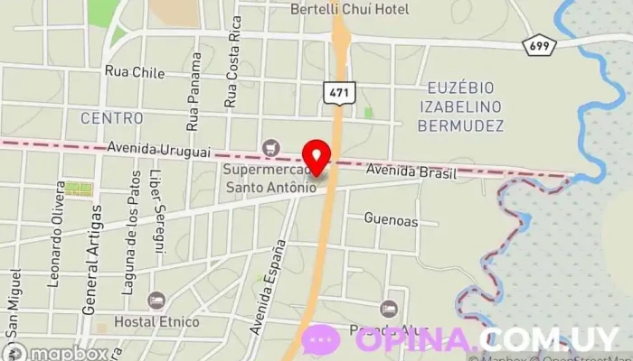 mapa de Escuela Nro. 28 Escuela en Chuy