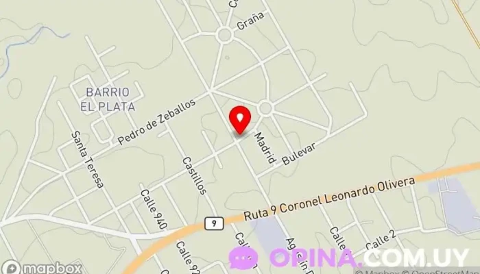 mapa de Escuela Nro 32 Escuela en Rocha