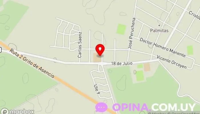 mapa de Escuela Publica Escuela en Palmitas