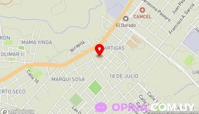 mapa de Escuela Pública Nº 18 