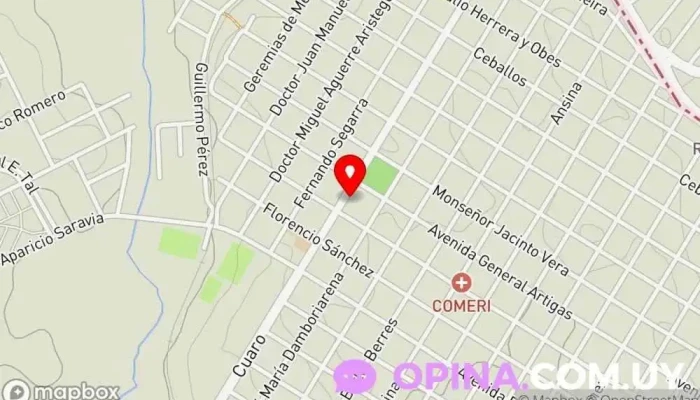 mapa de Escuela RIverense de Taekwondo & Hapkido Escuela de artes marciales en Rivera