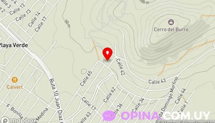 mapa de Escuela rural No. 45 Alfonso Lamas Escuela en Playa Hermosa