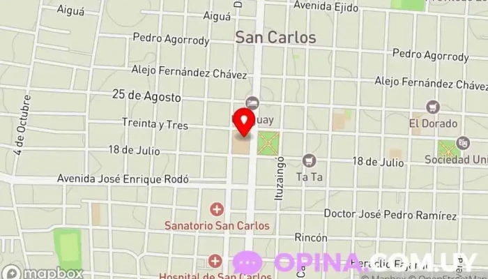 mapa de Escuela Técnica de San Carlos Educación en San Carlos