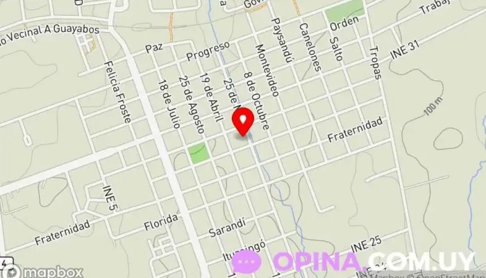 mapa de Escuela Técnica Guichón Escuela en Guichón