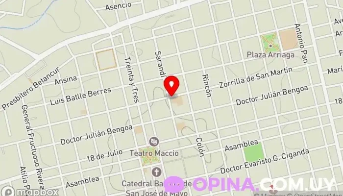 mapa de Escuela Tecnica Maria Espinola Espinola Escuela técnica en San José de Mayo