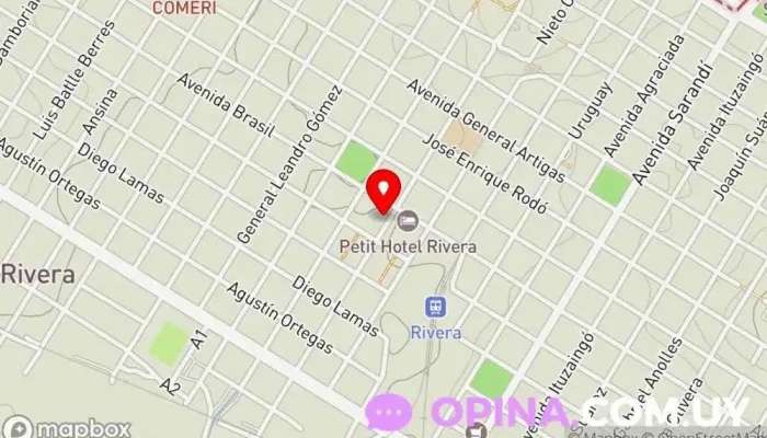 mapa de Escuela Técnica Superior Rivera Escuela secundaria superior en Rivera