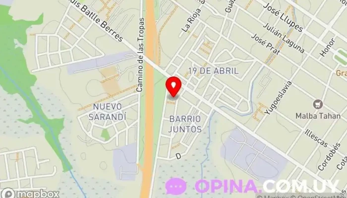 mapa de Escuela Tiempo Completo 384 Escuela en Montevideo