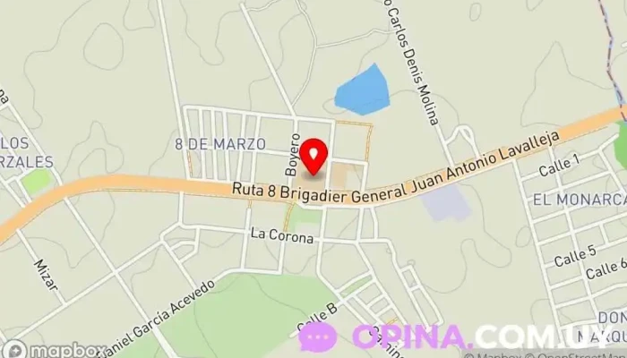 mapa de Escuela villa García Colegio público en Montevideo