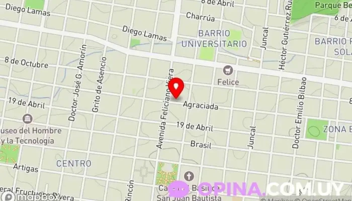 mapa de Escuela y Liceo Crandon Salto Escuela en Salto