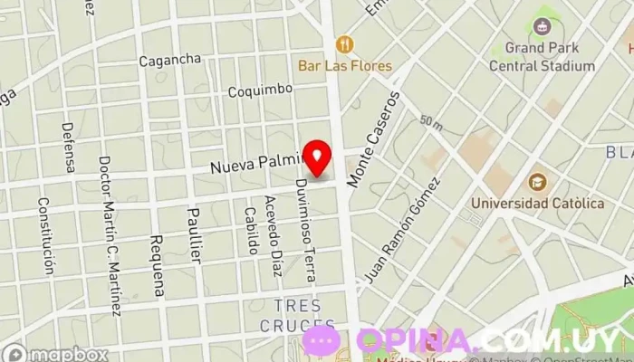 mapa de Escuelas E.U.C.I. Escuela técnica en Montevideo