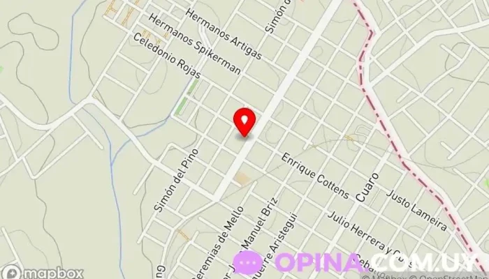 mapa de Escuelita De Fútbol TATO Escuela en Rivera